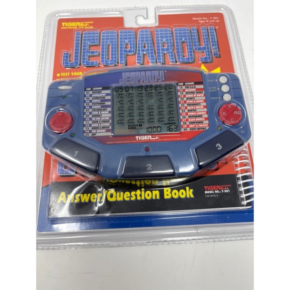 Tiger Electronics Jeopardy Handheld LCD Game Vintage 1997 Model 7-581 New Sealed - Picture 2 of 5